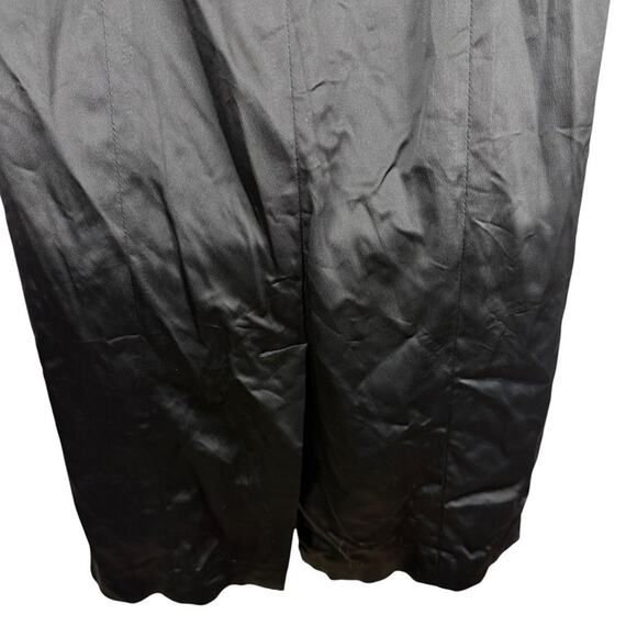 Guess Collection USA Made Satin Solid Little Black Dress V-Back Stretch sz 4 - Picture 11 of 16